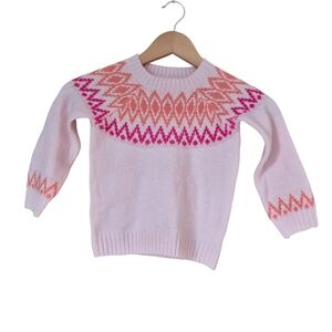 Cat & Jack New With Tags Girls Pink Orange Sweater 4T